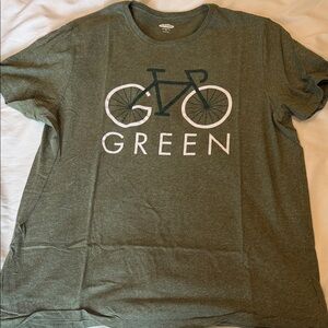 Old Navy Olive Bicycle Graphic Tee